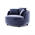 Beautifully Designed Bart Moooi Armchair 3D model small image 3