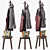 Stylish Pillar Coat Stand 3D model small image 1