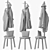 Stylish Pillar Coat Stand 3D model small image 5