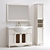 3-Piece Bathroom Furniture Set: Classic, Modern, and Provence Style 3D model small image 3