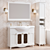 3-Piece Bathroom Furniture Set: Classic, Modern, and Provence Style 3D model small image 4