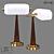 LoftDesigne 1357: Sleek Metal and Glass Table Lamp 3D model small image 1
