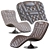 Luxury Chaiselongue by Formitalia 3D model small image 1