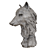 Wild Spirit Wolf Sculpture 3D model small image 2