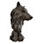 Wild Spirit Wolf Sculpture 3D model small image 3