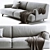 Elegant Poliform Tribeca Sofa 3D model small image 3