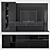 Modern TV Shelf Set with 55" TV 3D model small image 4