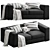 Modern Boconcept Cenova Sofa: Stylish & Versatile 3D model small image 1
