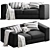 Modern Boconcept Cenova Sofa: Stylish & Versatile 3D model small image 3