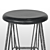 Black Bar Stool 3D model small image 2