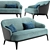 LIAM Compact Sofa | 165x85x76 cm 3D model small image 1