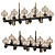 Glamorous Candela 19 Chandelier 3D model small image 1