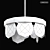 Elegant Glassy Chandelier by Romatti 3D model small image 2