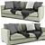 Meridiani Belmon 2-Seater Sofa: Modern Style Comfort 3D model small image 3