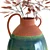 Ashland Teal Ceramic Vase: Fall Arrangement 3D model small image 4