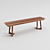 Elegant CRESS Bench - Scandinavian Style 3D model small image 1
