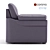 Rimini Bellagio Lavender Armchair: Elegant and Comfortable 3D model small image 2