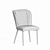 M-44 Mustard Corduroy Dining Chair 3D model small image 4