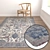 Luxury Carpet Set: 3 High-Quality Textures 3D model small image 5