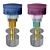 Déjà-Vu Bar Stools: Modern Elegance 3D model small image 1