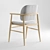 Aura Leather Dining Chairs 3D model small image 3