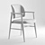 Aura Leather Dining Chairs 3D model small image 5