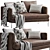 Modern Boconcept Istra Sofa: Stylish & Versatile 3D model small image 4