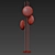 Nubola Blown Glass Floor Lamp 3D model small image 3