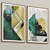 Modern Green and Gold Framed Prints 3D model small image 3