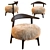 Cozy and Chic Shearling Chair 3D model small image 1