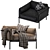 Globewest Natadora Leather Armchair: Stylish Comfort 3D model small image 1