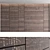 3D Wooden Decorative Wall Panel Set 3D model small image 2
