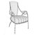 Elegance Armchair: 60x70x100cm 3D model small image 2