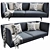 Modern Boconcept Nantes Sofa 3D model small image 1