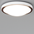 OSAKA Opal Glass Steel Ceiling Light 3D model small image 5