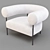 Sleek Comfort: Williams Armchair 3D model small image 1