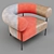 Sleek Comfort: Williams Armchair 3D model small image 3