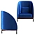 Stellar Works Arc Chairs Set 3D model small image 3