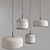Glass Block Hanging Lamps 3D model small image 3