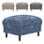 Versatile Narvik Ottoman: Aura Interiors (Russia) 3D model small image 2