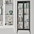 Modern Glass Display Cabinet 3D model small image 2