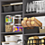 Modern Kitchen Decor Set 3D model small image 2