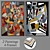 Modern Art Wall Paintings Set 3D model small image 1