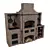 Brick BBQ Oven: Outdoor Visual Delight 3D model small image 1