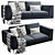 Modern BOconcept Fargo 2 Sofa 3D model small image 2