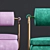 Modern Capri Sofa: Sleek Design & Versatile Dimensions 3D model small image 3