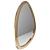 Ravishing Brass Mirror for Stylish Décor 3D model small image 2