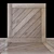 Modern Wooden Wall Decor 50x50cm 3D model small image 5