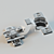 Smooth Motion Furniture Hinge 3D model small image 1