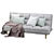 Modern Fabric Sofa Bed 3D model small image 3